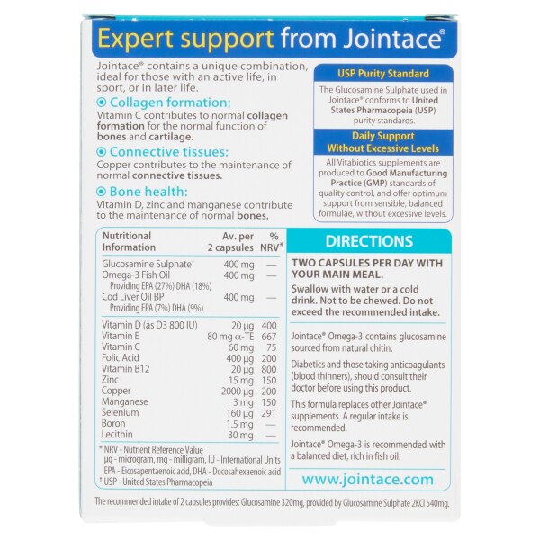 Vitabiotics Jointace Omega 3 and Glucosamine Tablets 30s GOODS Superdrug   