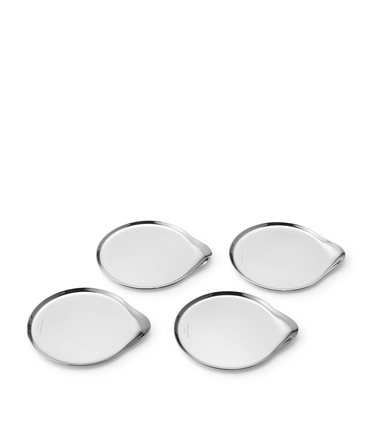 Georg Jensen stainless steel coasters set of 4, UK version