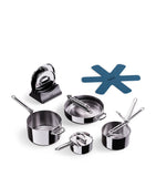Joseph Joseph Space Steel Folding-Handle 5-Piece Cookware Set, UK version