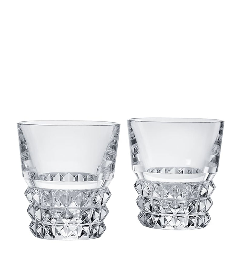 Baccarat Louxor crystal tumblers set of 2 220ml - British product