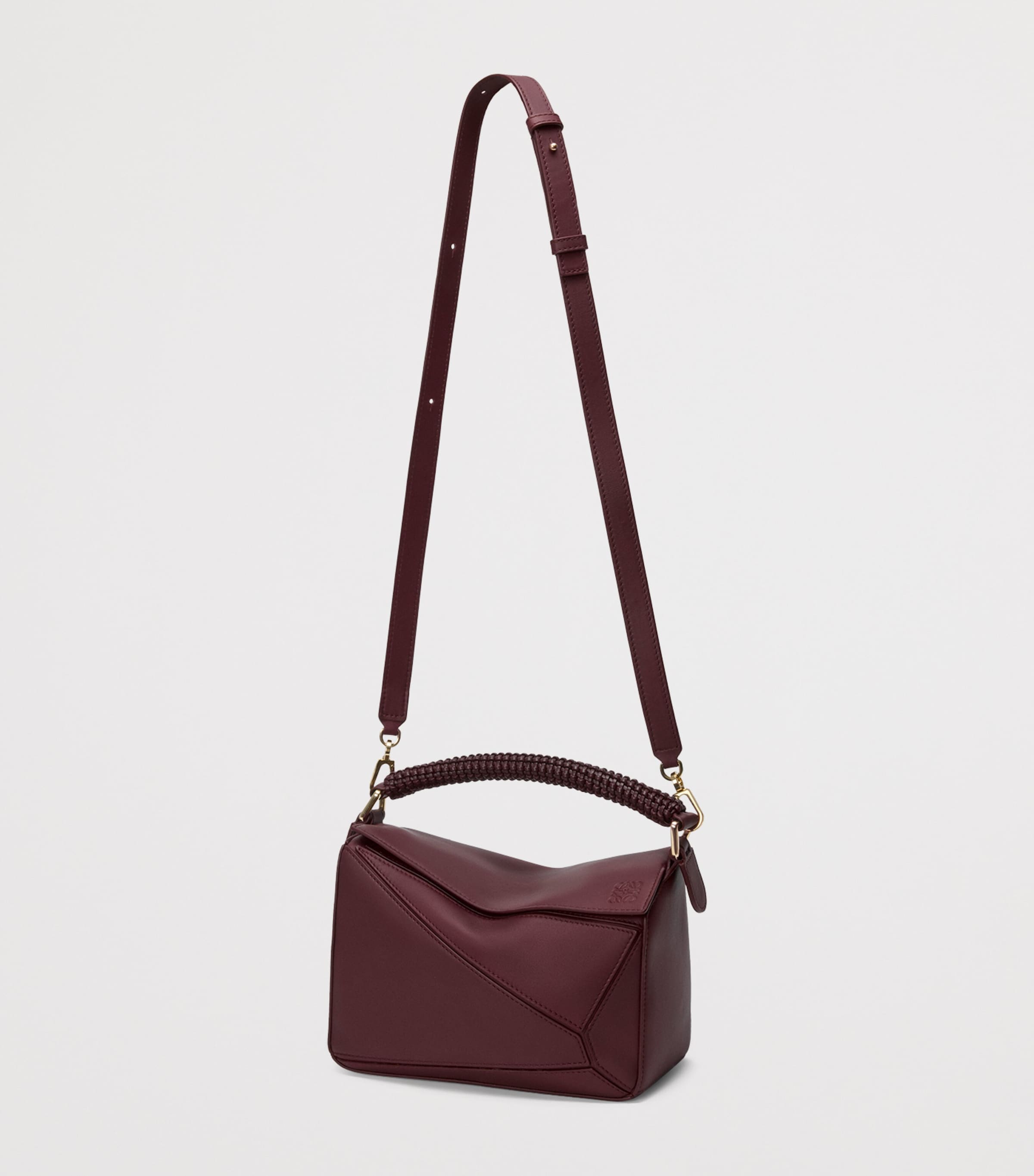 LOEWE Small Puzzle bag woven top handle - British product