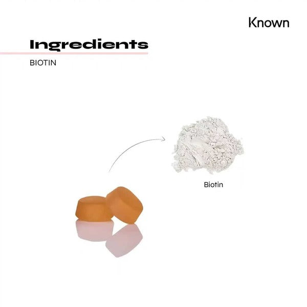 Known Nutrition biotin gummies watermelon, imported from the UK