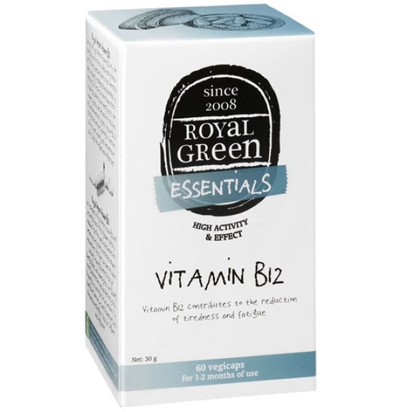 Royal Green Vitamin B12 supplement 60 capsules, imported from the UK