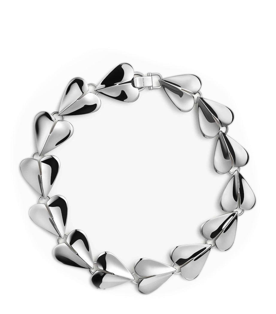 Alaïa Le Coeur silver-tone heart necklace, UK version