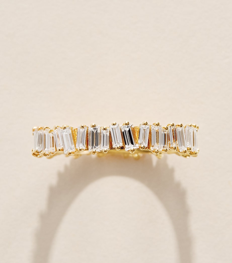 Suzanne Kalan yellow gold diamond eternity ring, UK version