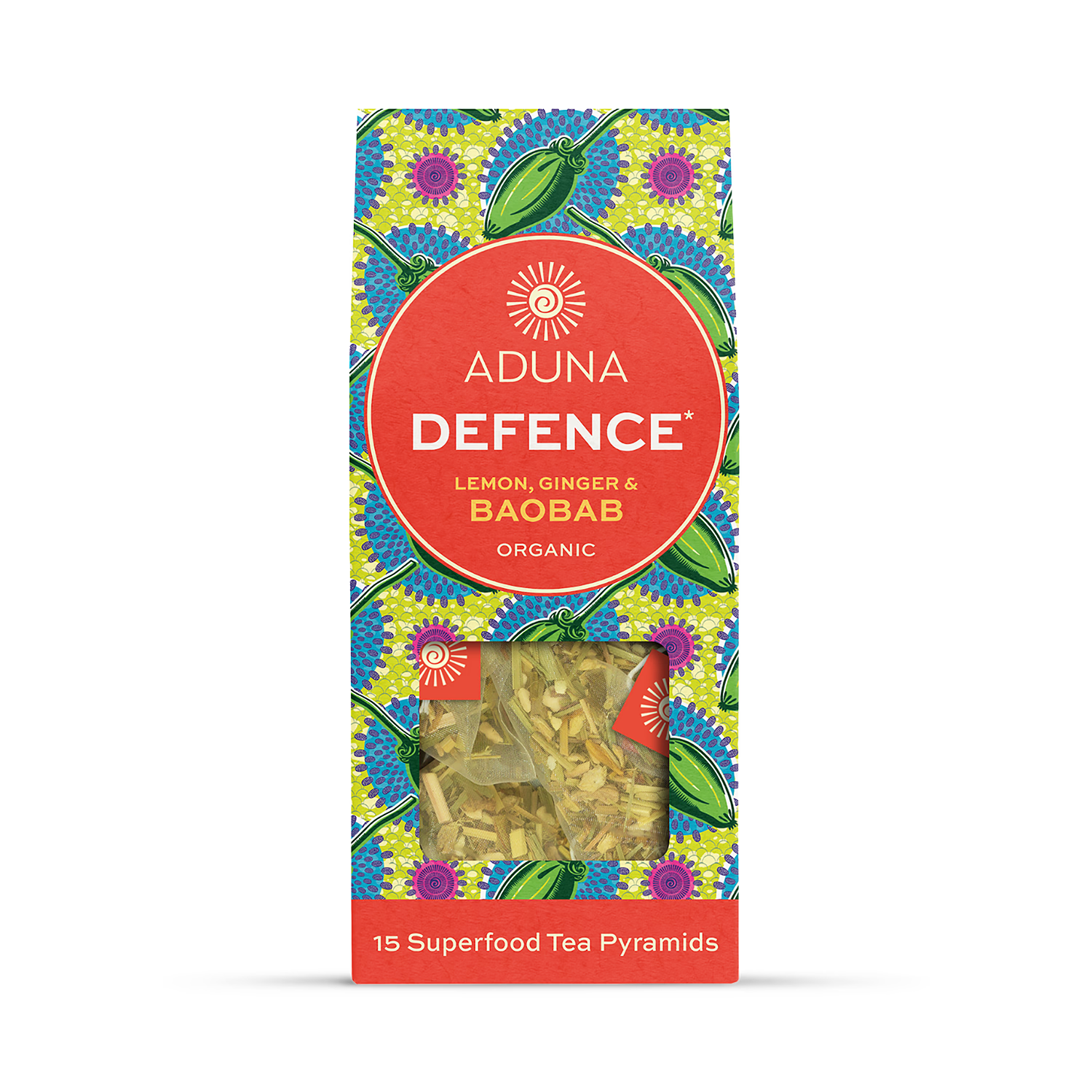 Aduna Baobab tea 15 tea bags, UK version