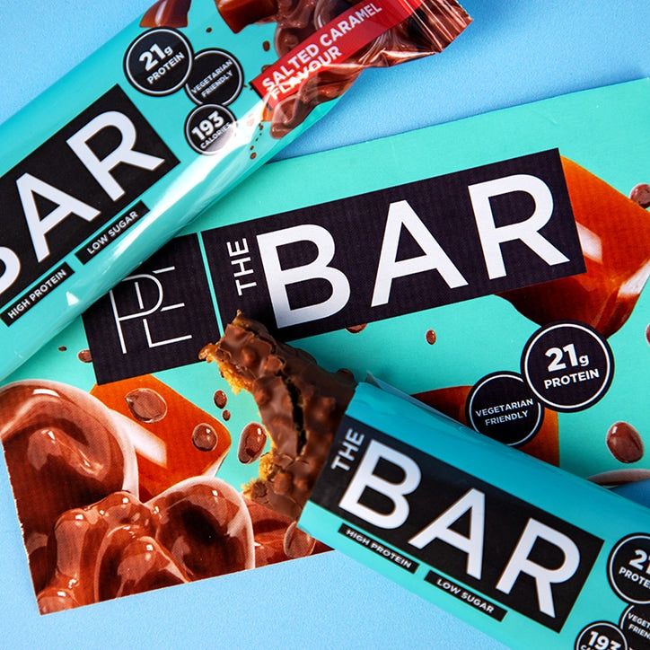 PE Nutrition THE BAR Salted Caramel 12 x 60g GOODS Holland&Barrett