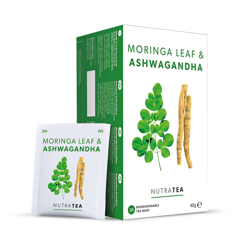 Moringa and Ashwagandha herbal tea 20 tea bags (British brand)