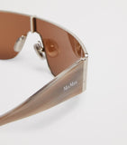 Max Mara shield sunglasses metal frame oversized, UK version