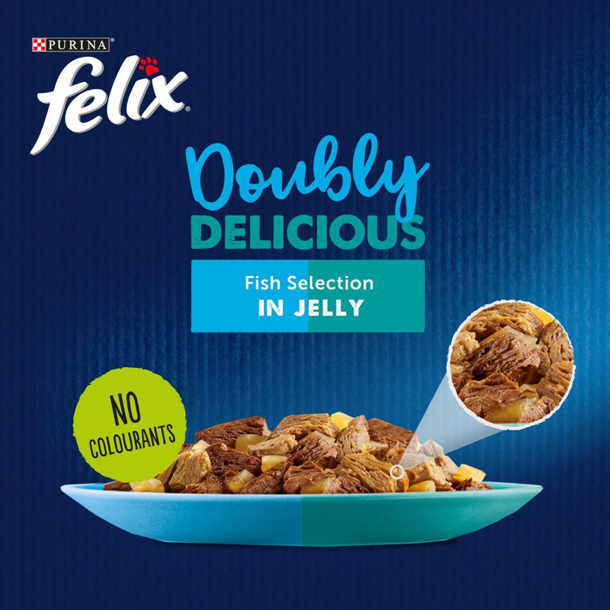 Felix As Good As It Looks Doubly Delicious Cat Food Fish