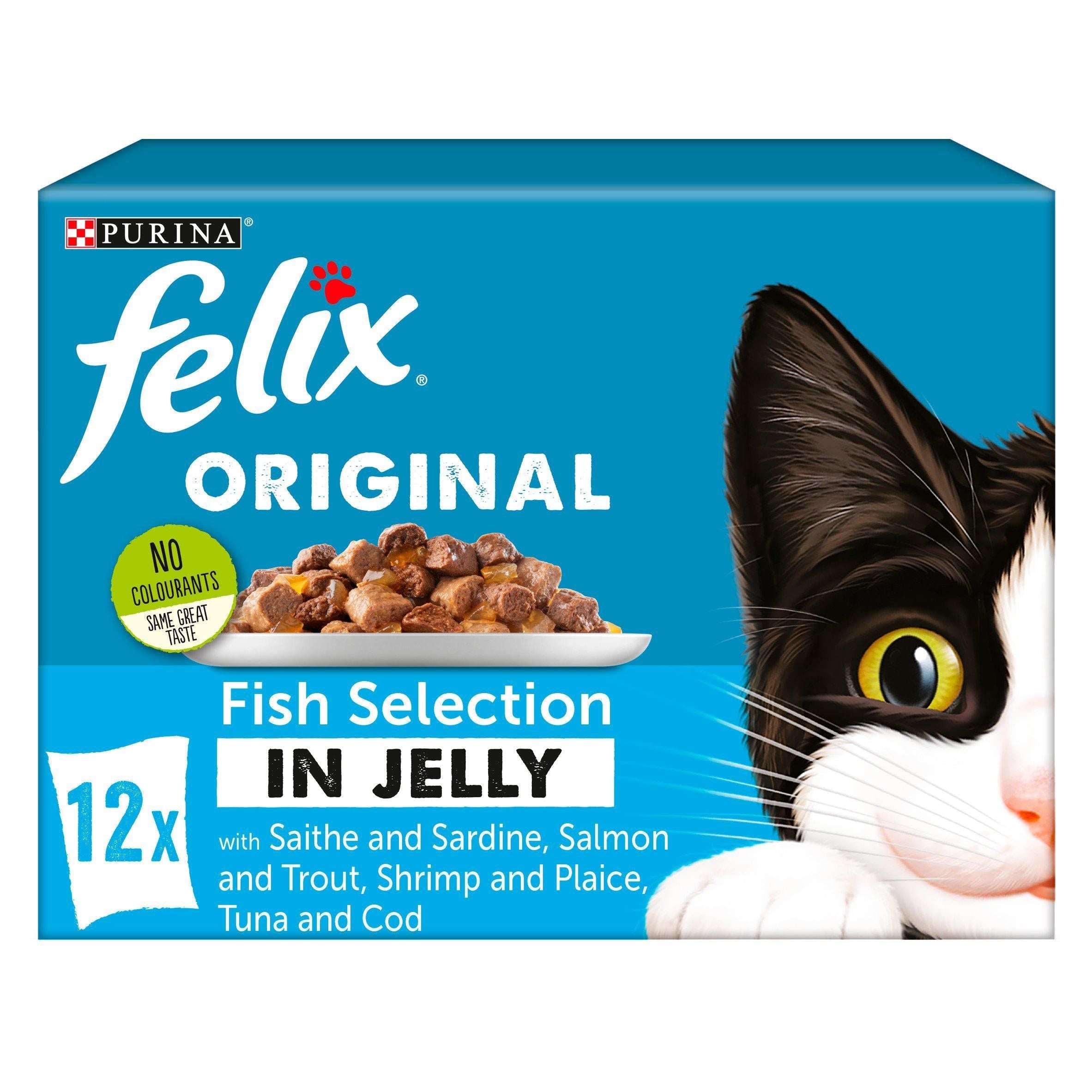 Felix Cat Food Fish Selection In Jelly 12 X 100G&amp;nbsp;