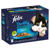 Felix Doubly Delicious Ocean Recipes Wet Cat Food    12 x 100g