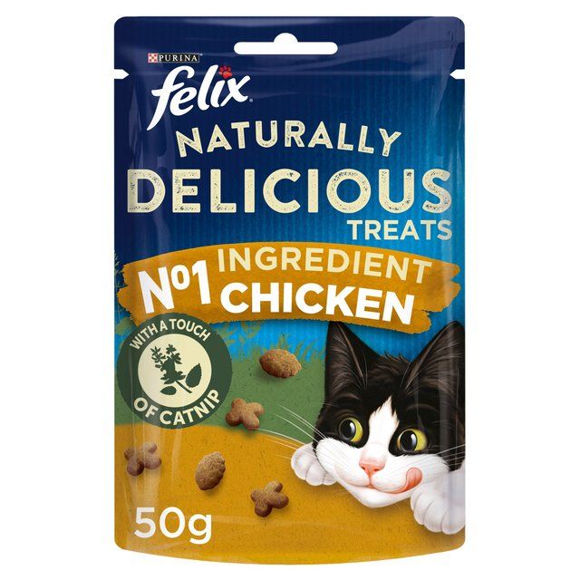 Felix Naturally Delicious Chicken Cat Treats   50g