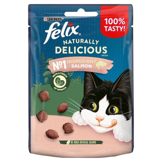 Felix Naturally Delicious Salmon Cat Treats    50g