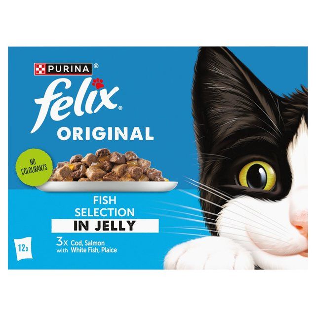 Felix Original Fish Selection in Jelly Wet Cat Food     12 x 85g