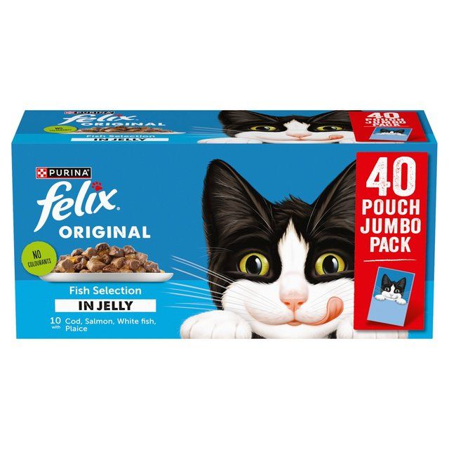 Felix Original Fish Selection in Jelly Wet Cat Food   40 x 85g