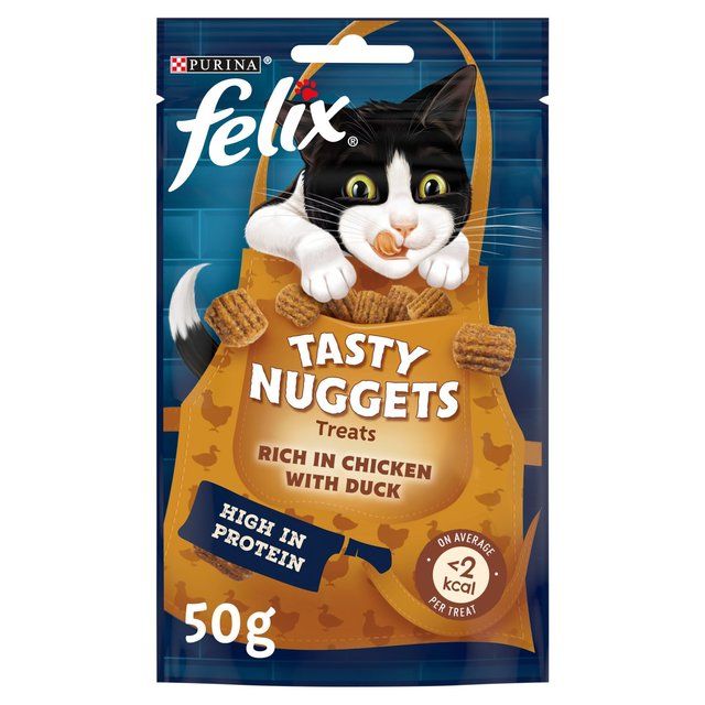 Felix Tasty Nuggets Chicken &amp;amp; Duck Cat Treats   50g