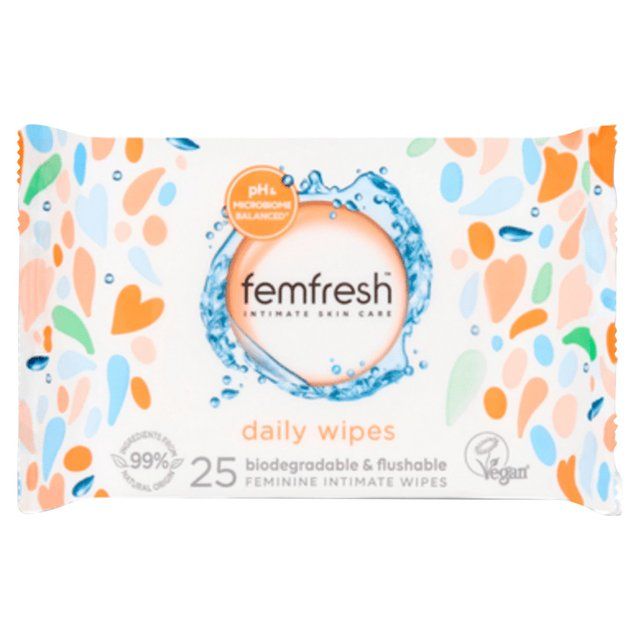 Femfresh Wipes   25 per pack