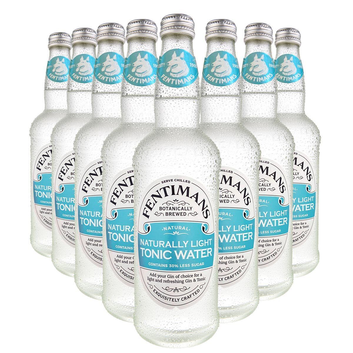 Fentimans Naturally Light Tonic Water, 8 x 500ml weight