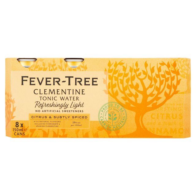 Fever-Tree Clementine &amp;amp; Cinnamon Tonic Cans Default Title