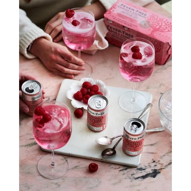 Fever-Tree Light Rhubarb & Raspberry Tonic Cans