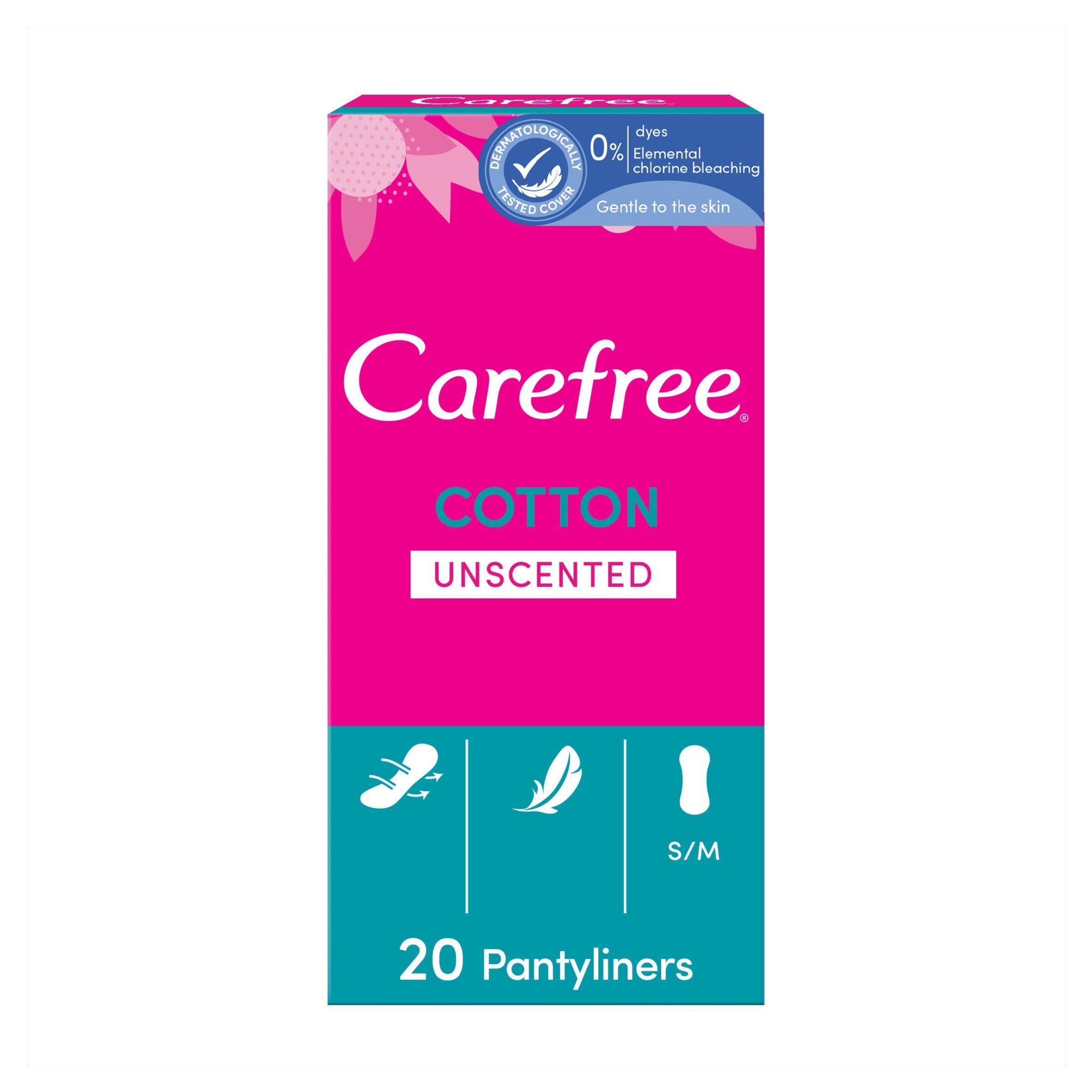 Carefree Panty Liners with Cotton Extract x20 GOODS Sainsburys   