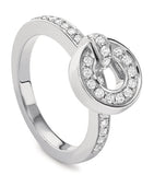 Boodles white gold diamond Roulette flip ring, imported from the UK