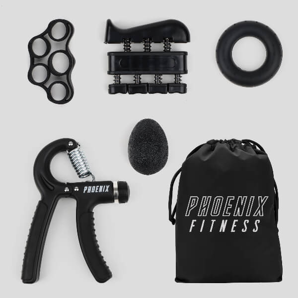 Phoenix Fitness 5-piece hand grip set - British product