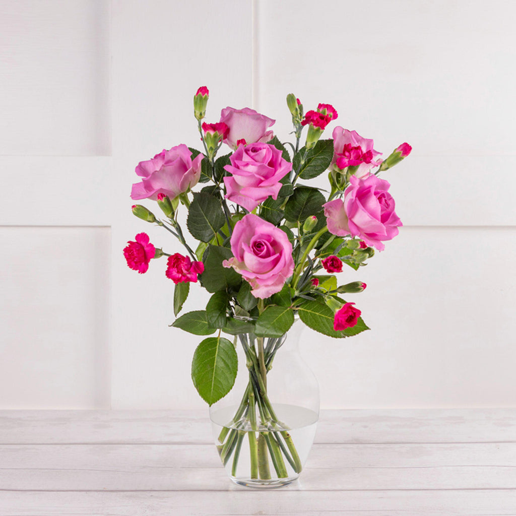 Rose & Spray Carnation Posy