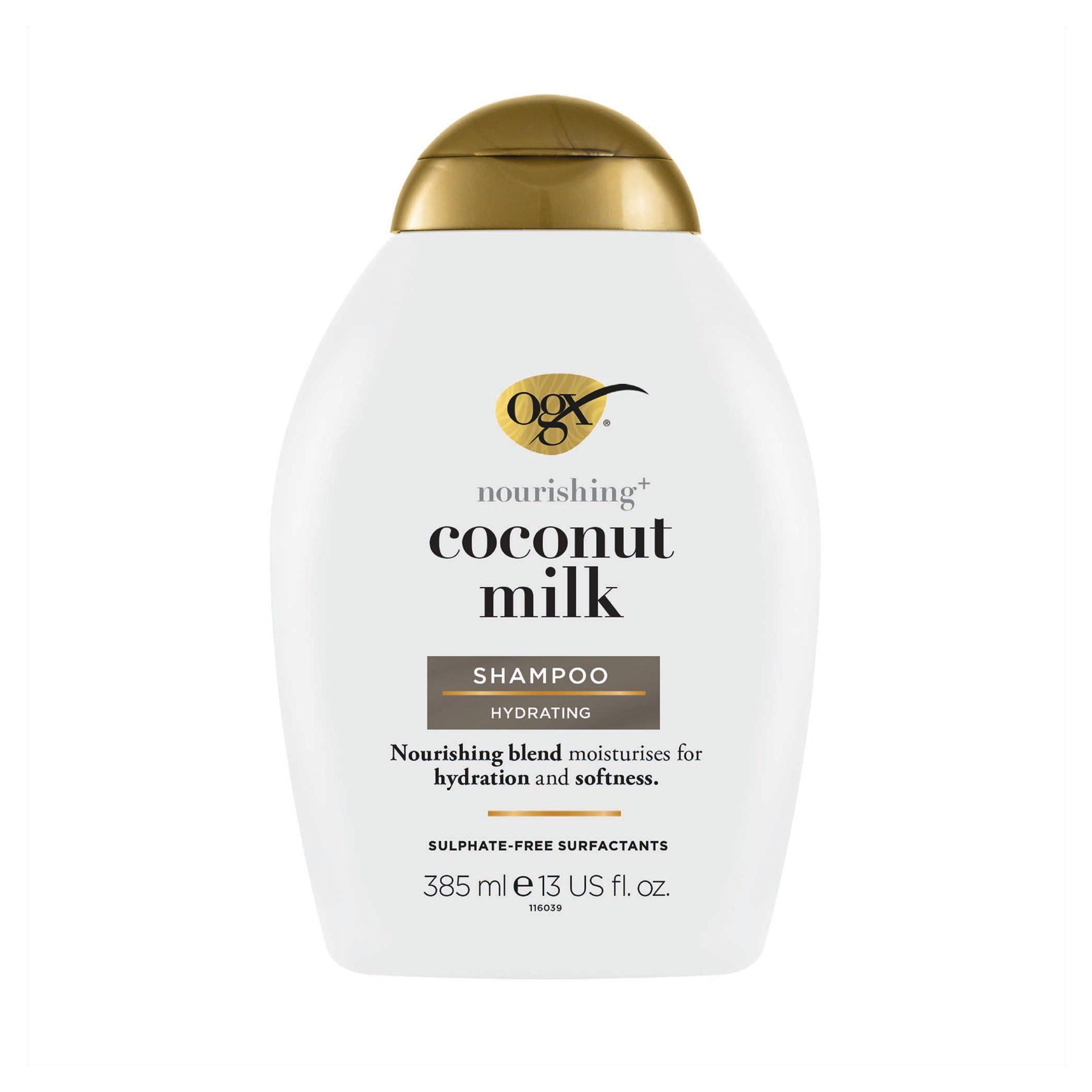 Ogx Nourish Coconut Milk Shampoo 385ml shampoo & conditioners Sainsburys   