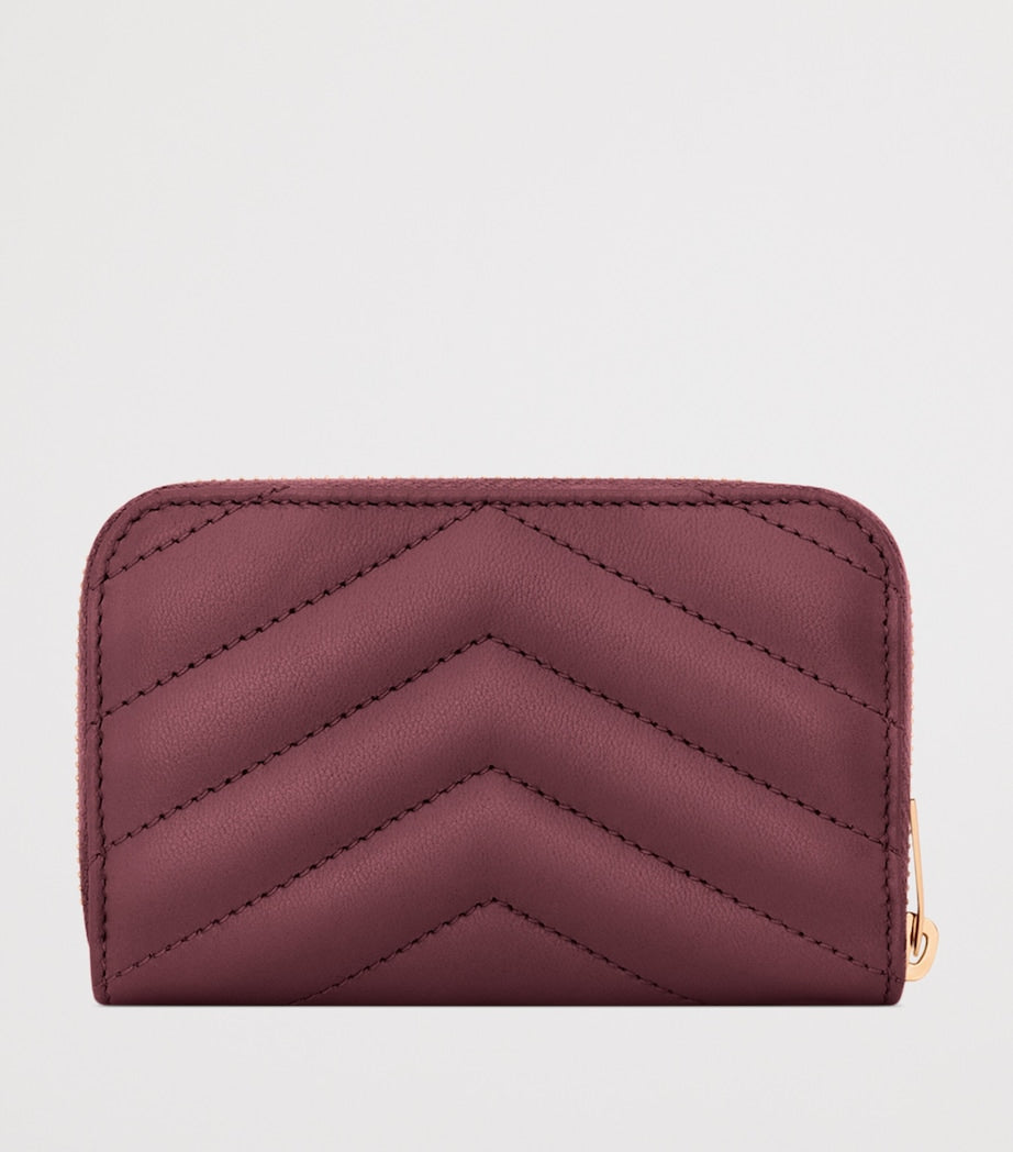 Saint Laurent Cassandre lambskin wallet with quilted stitching, UK version