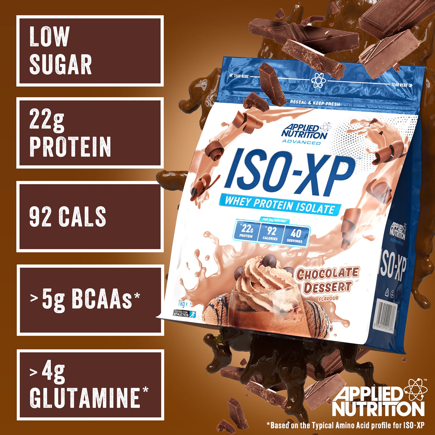 Applied Nutrition Whey Protein Chocolate Dessert 1kg - British product