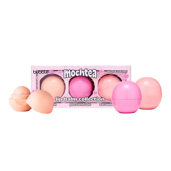 Bubble T Cosmetics Mochtea lip balm collection 3 x 7g (British brand)
