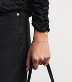 Astrid & Miyu white gold topaz heart bracelet (British brand)