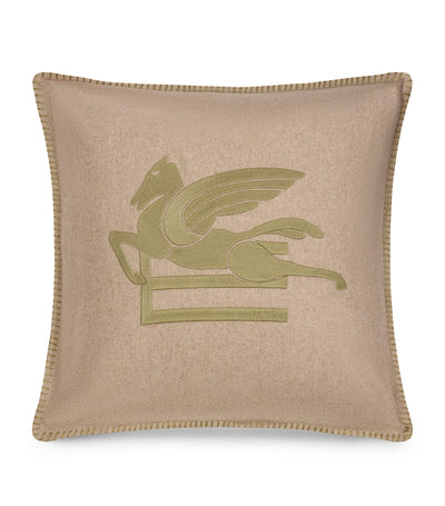Harrods Etro Wool-Blend Embroidered Ribot Cushion 45cm x 45cm- Buy online at McGrocer