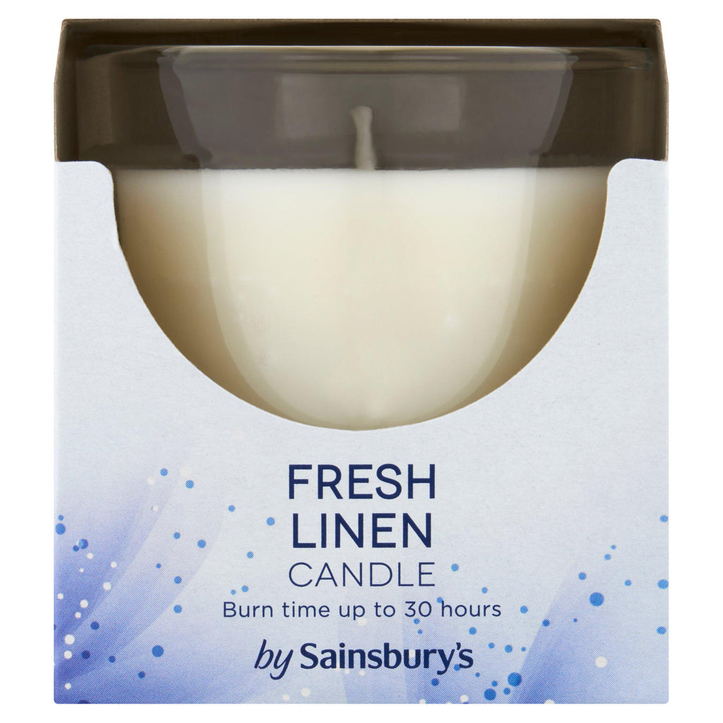 Sainsbury's Fresh Linen Candle 120g