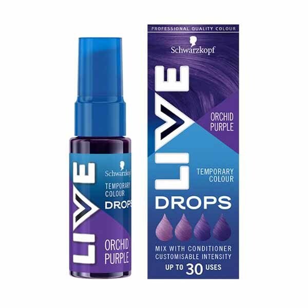 LIVE Drops Semi-Permanent Orchid Purple Hair Dye 30ml GOODS Superdrug Orchid Purple  