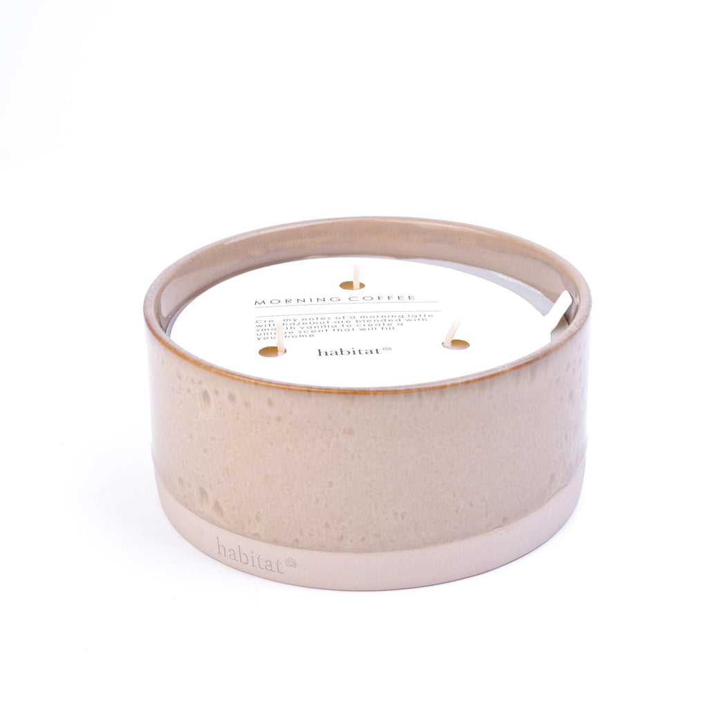 Habitat Modern Large Ceramic Candle - Morning Coffee