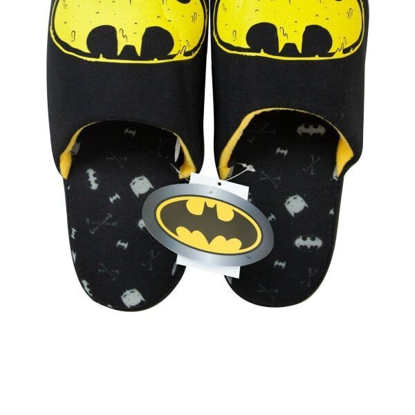 DC Comics Mens Batman Logo Slippers (8.5) GOODS Superdrug   