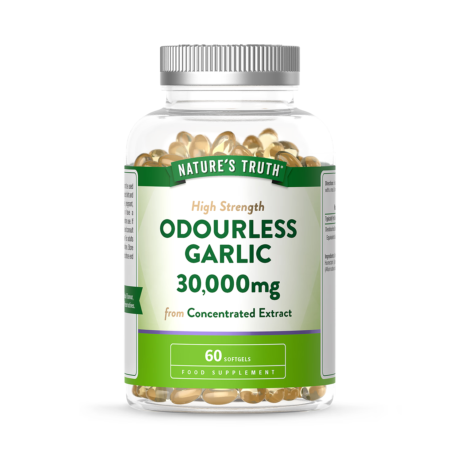 Nature's Truth odourless garlic 30000mg capsules, UK version