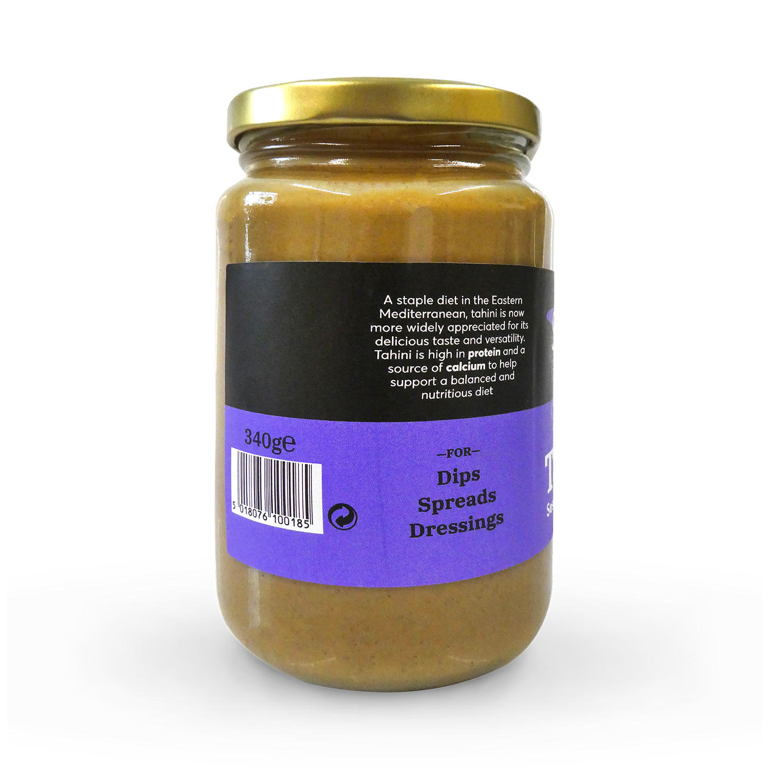 Sunita whole tahini creamed sesame 340g, imported from the UK