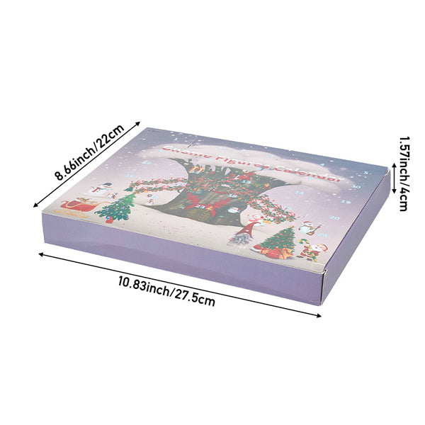 Livingandhome Christmas Advent Calendar mini ornaments 24PCS - British product