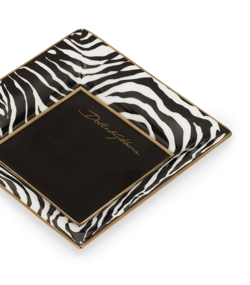 Dolce&Gabbana Casa zebra decorative square plate 10cm - British product