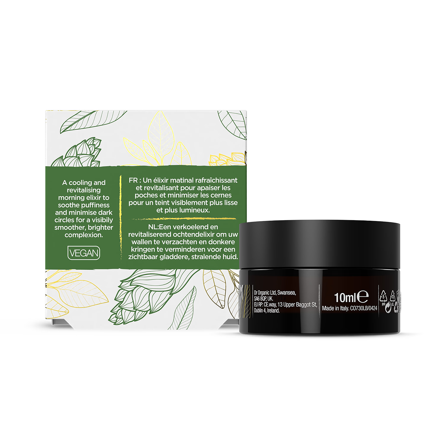 Dr Organic Awaken eye gel 10ml (British brand)