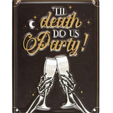 Something Different metal hanging sign Party Champagne 20cm x 15cm, UK version