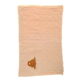 Ziggle baby blanket 70x90cm beige highland cow design (British brand)