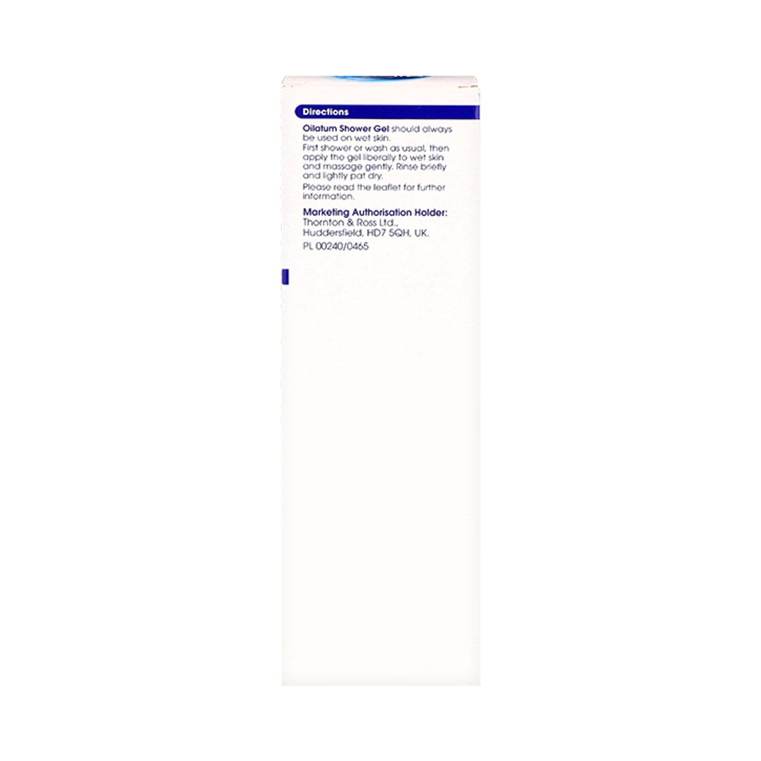 Oilatum fragrance free shower gel 150g, UK version