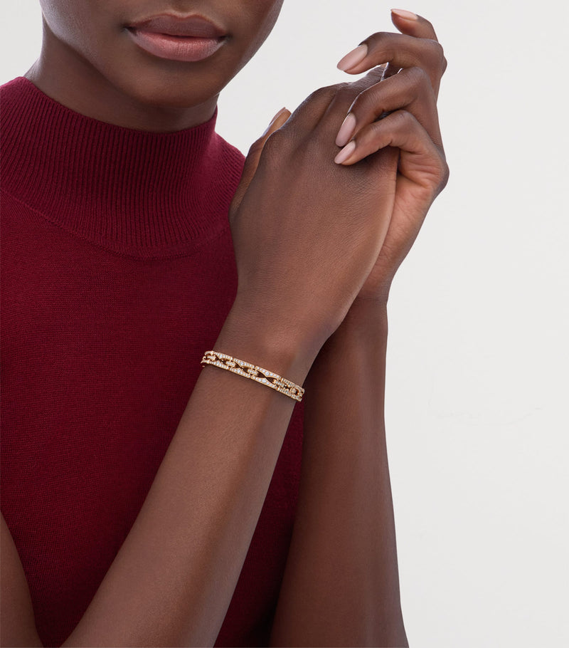 Bvlgari B.zero1 Rock rose gold diamond bracelet, UK version