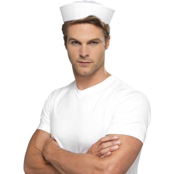 Smiffys Doughboy US Sailor Hat white (British brand)