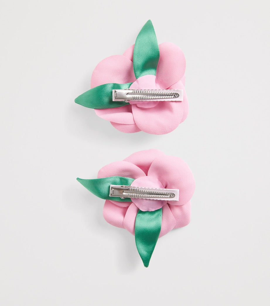 Self-Portrait Kids rose hair clips set of 2, UK version
